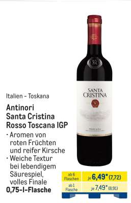 Antinori Santa Cristina Rosso Toscana IGP