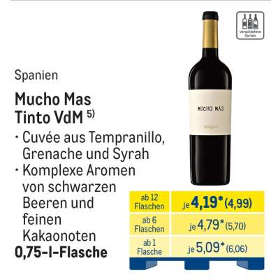 Mucho Mas Tinto VdM