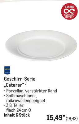 Geschirr-Serie "Caterer"