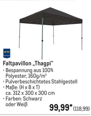 Faltpavillon „Thagpi“