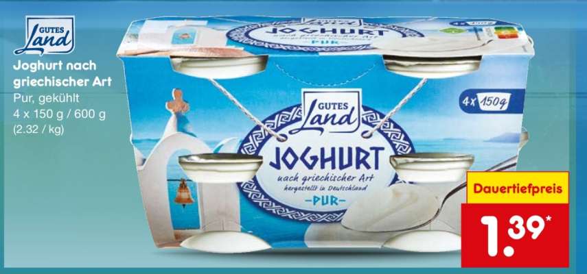GUTES Land Joghurt nach griechischer Art
