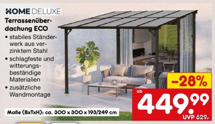 Terrassenüberdachung ECO