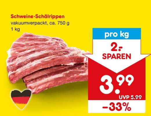 Schweine-Schälrippen