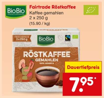 Fairtrade Röstkaffee