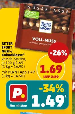 RITTER SPORT Nuss- Kakaoklasse
