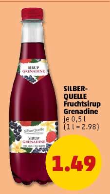SILBER-QUELLE Fruchtsirup Grenadine