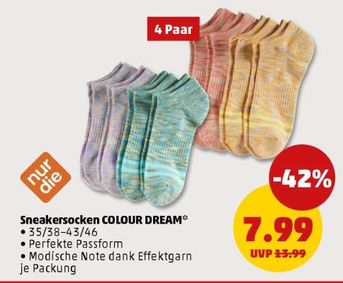Sneakersocken COLOUR DREAM
