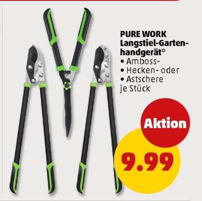 PURE WORK Langstiel-Gartenhandgerät