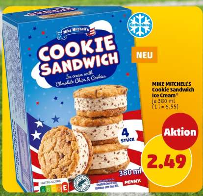 MIKE MITCHELL's Cookie Sandwich Ice Cream