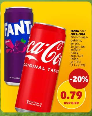 FANTA oder COCA-COLA
