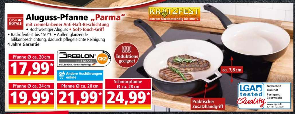 Aluguss-Pfanne „Parma“