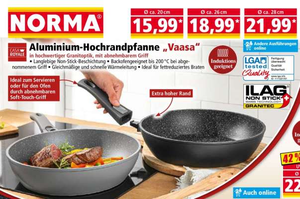 Aluminium-Hochrandpfanne „Vaasa“