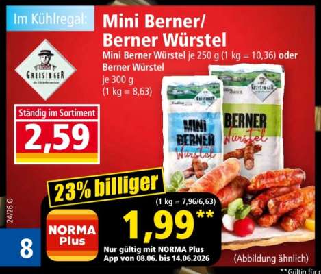 Mini Berner/ Berner Würstel