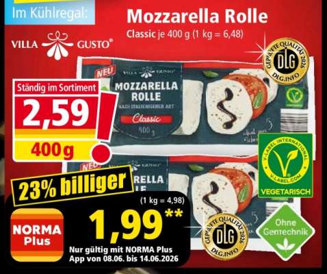 Mozzarella Rolle