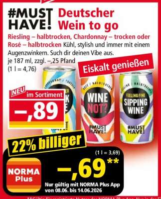 #MUST HAVE! Deutscher Wein to go