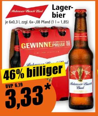 ANHEUSER-BUSCH Bud Lagerbier