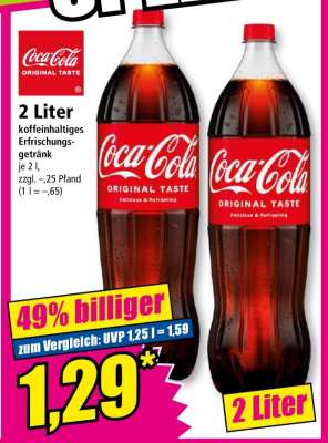 Coca Cola Original Taste 2 Liter