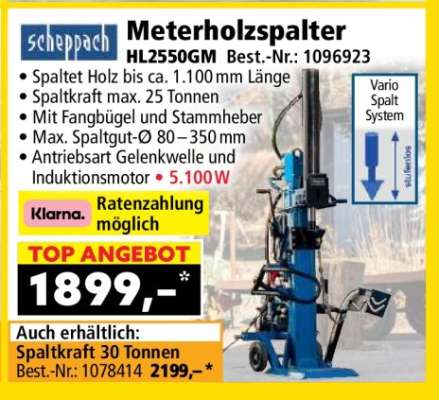 Meterholzspalter HL2550GM