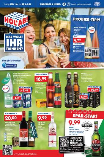 thumbnail - Hol'ab! Getränkemarkt Prospekt