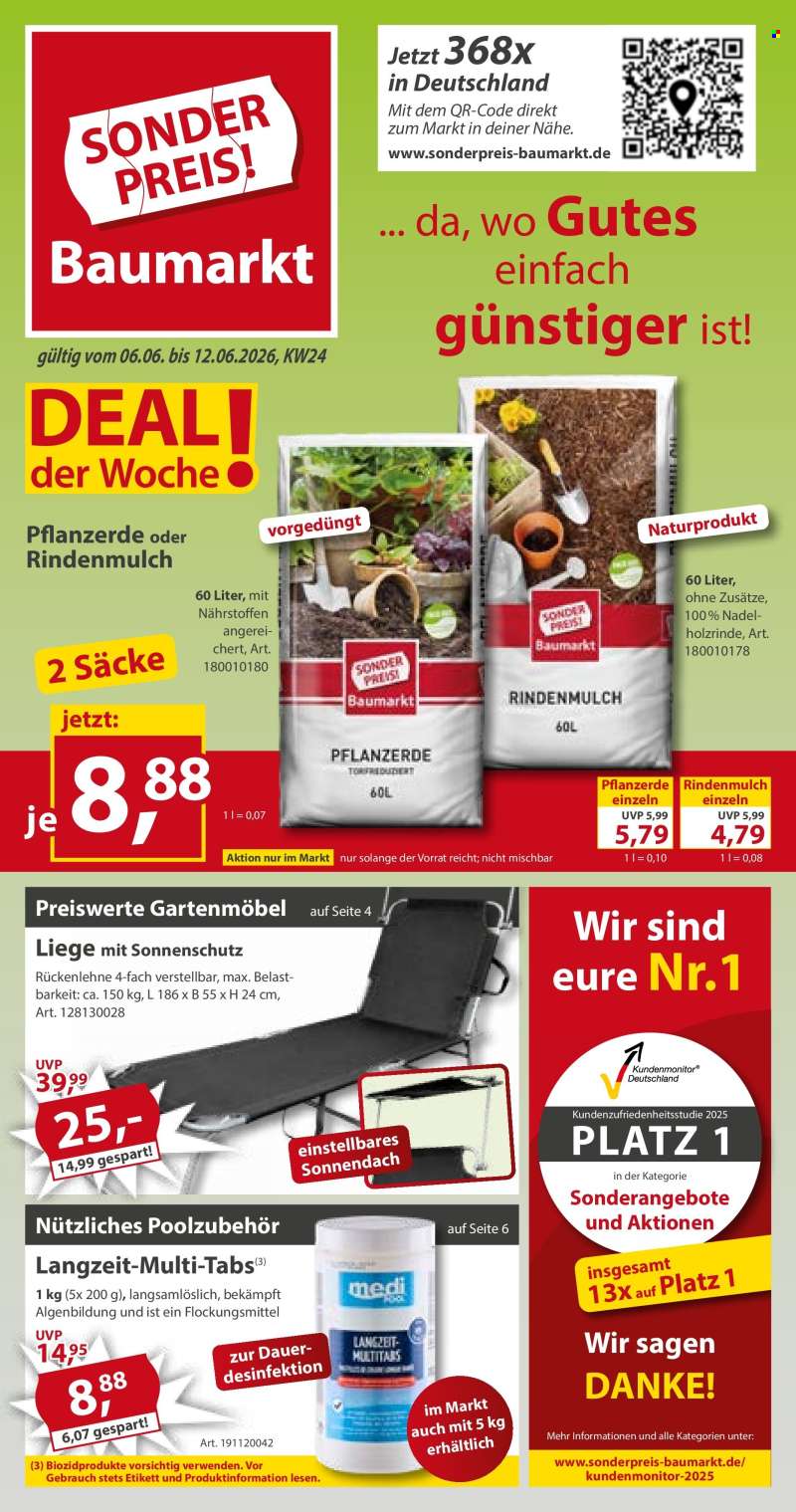 Prospekte Sonderpreis-Baumarkt - 6.06.2026 - 12.06.2026.