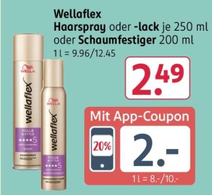 Wellaflex Haarspray oder -lack je 250 ml oder Schaumfestiger 200 ml