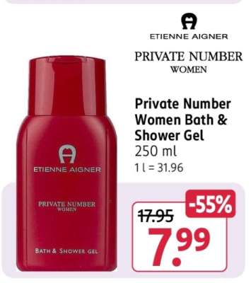 Private Number Women Bath & Shower Gel