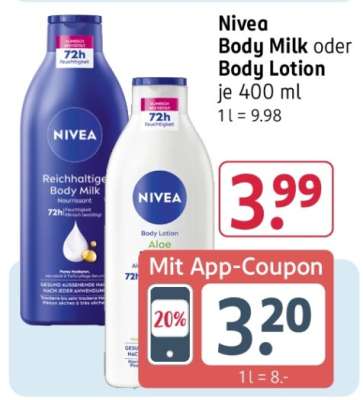 Nivea Body Milk oder Body Lotion