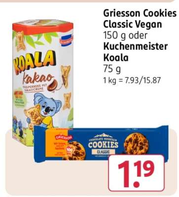 Griesson Cookies Classic Vegan