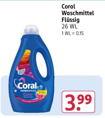 Coral Waschmittel flüssig