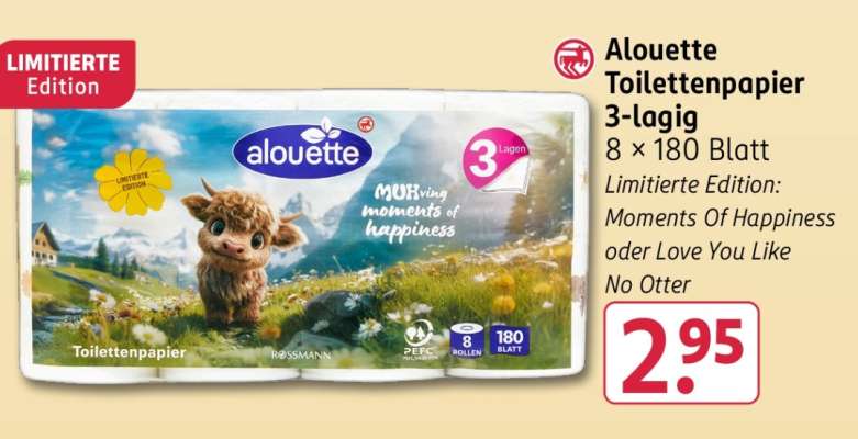 alouette Toilettenpapier 3-lagig
