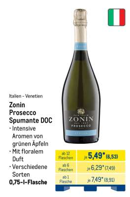 Zonin Prosecco Spumante DOC