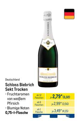 Schloss Biebrich Sekt Trocken