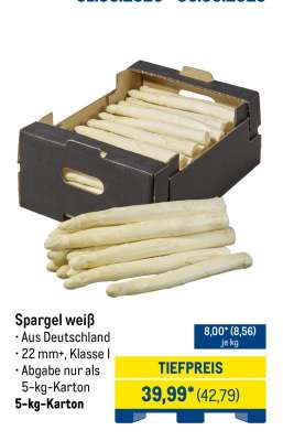 Spargel weiß