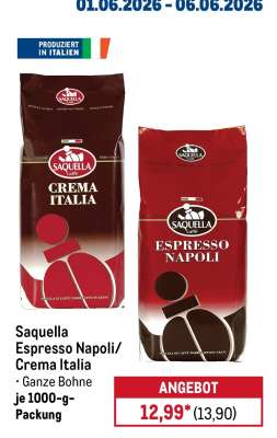 Saquella Espresso Napoli/Crema Italia