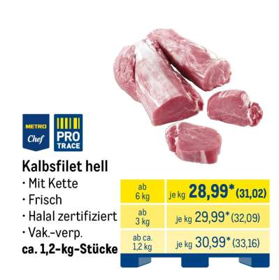 Kalbsfilet hell