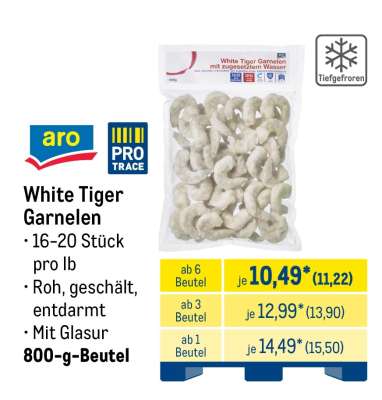 White Tiger Garnelen