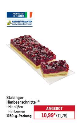 Stabinger Himbeerschnitte