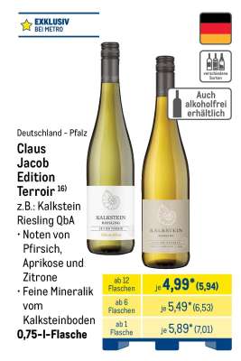 Claus Jacob Edition Terroir