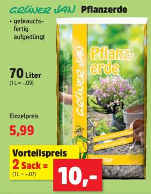 GRÜNER JAN Pflanzerde