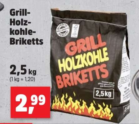 Grill-Holzkohle-Briketts