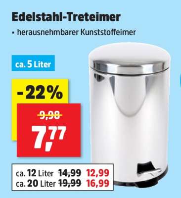 Edelstahl-Treteimer