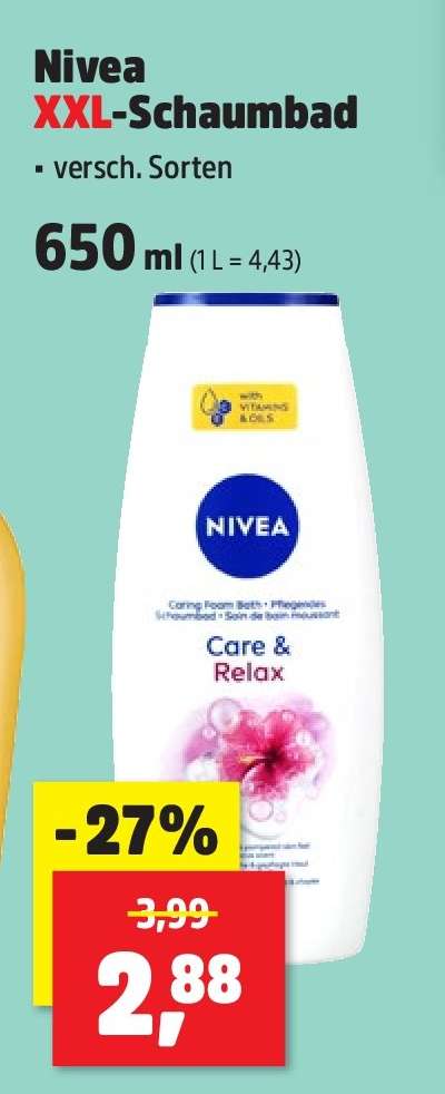 Nivea XXL-Schaumbad