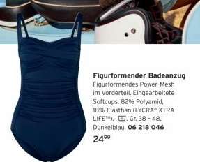 Figurformender Badeanzug