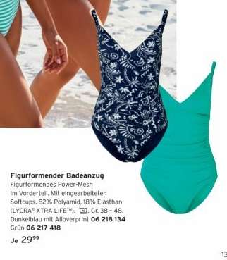 Figurformender Badeanzug