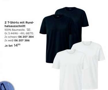 2 T-Shirts mit Rundhalsausschnitt