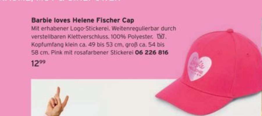 Barbie loves Helene Fischer Cap