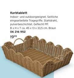 Korbtablett