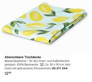 Abwischbare Tischdecke