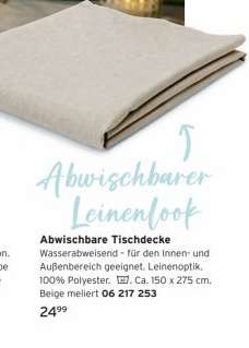 Abwischbare Tischdecke