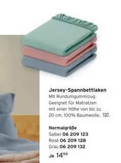 Jersey- Spannbettlaken